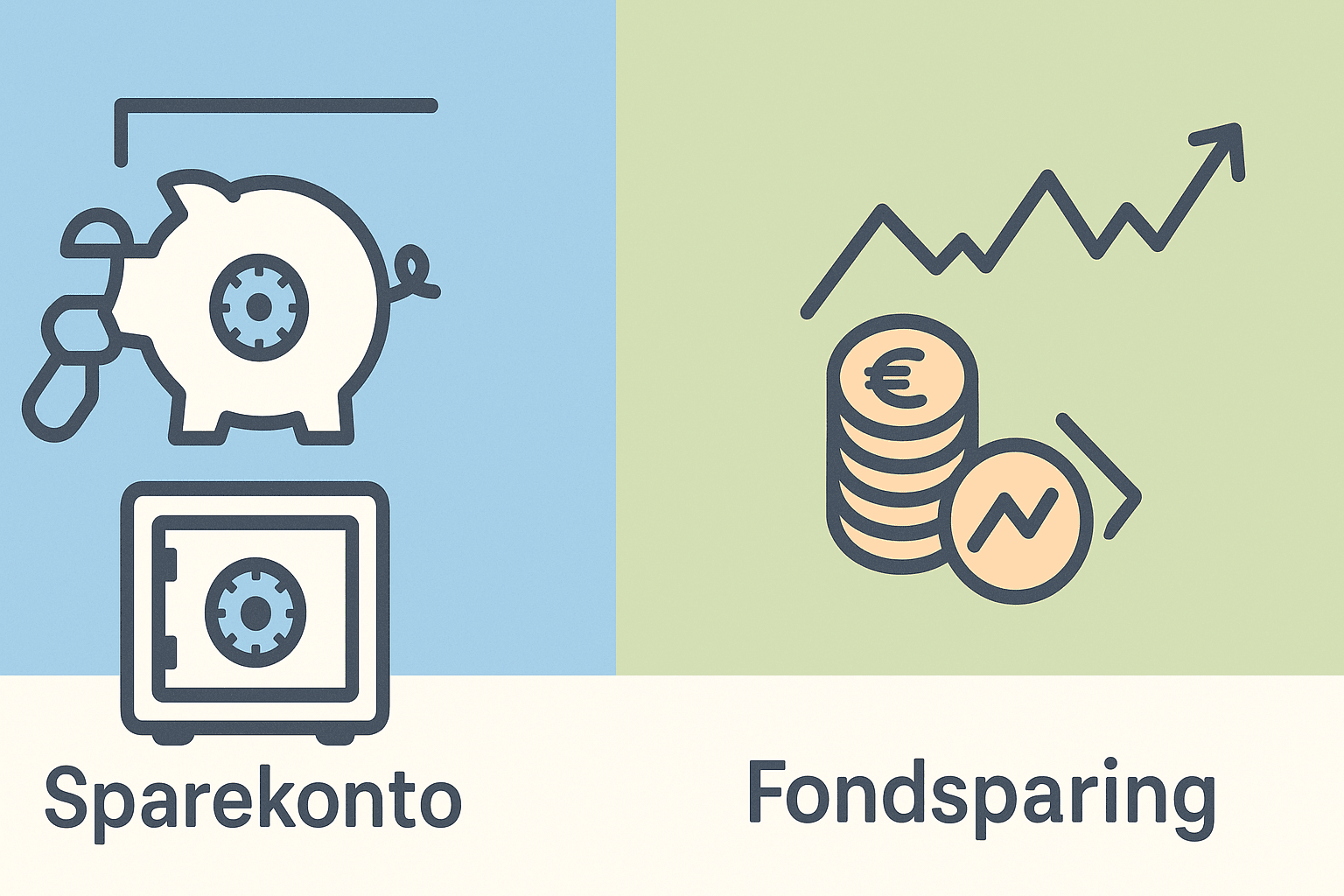 Sparing på Konto vs. Sparing i Fond
